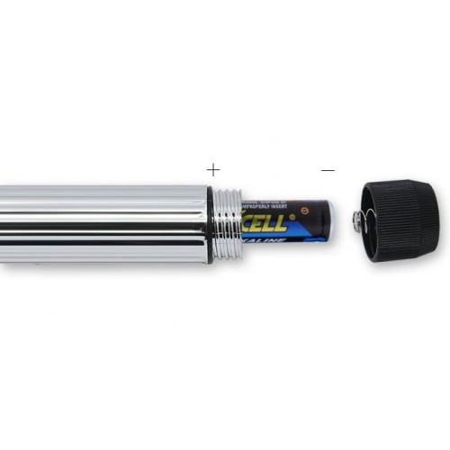 Серебристый вибратор Lady Finger