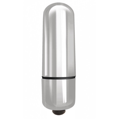 Серебряная вибропуля с 10 режимами вибрации X-Basic Lovetoy