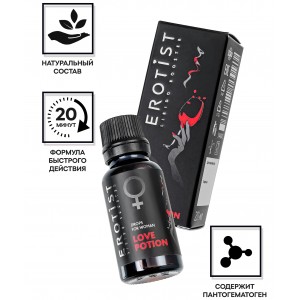 Возбуждающие капли для женщин Erotist Love Potion 20 мл (иной угол)