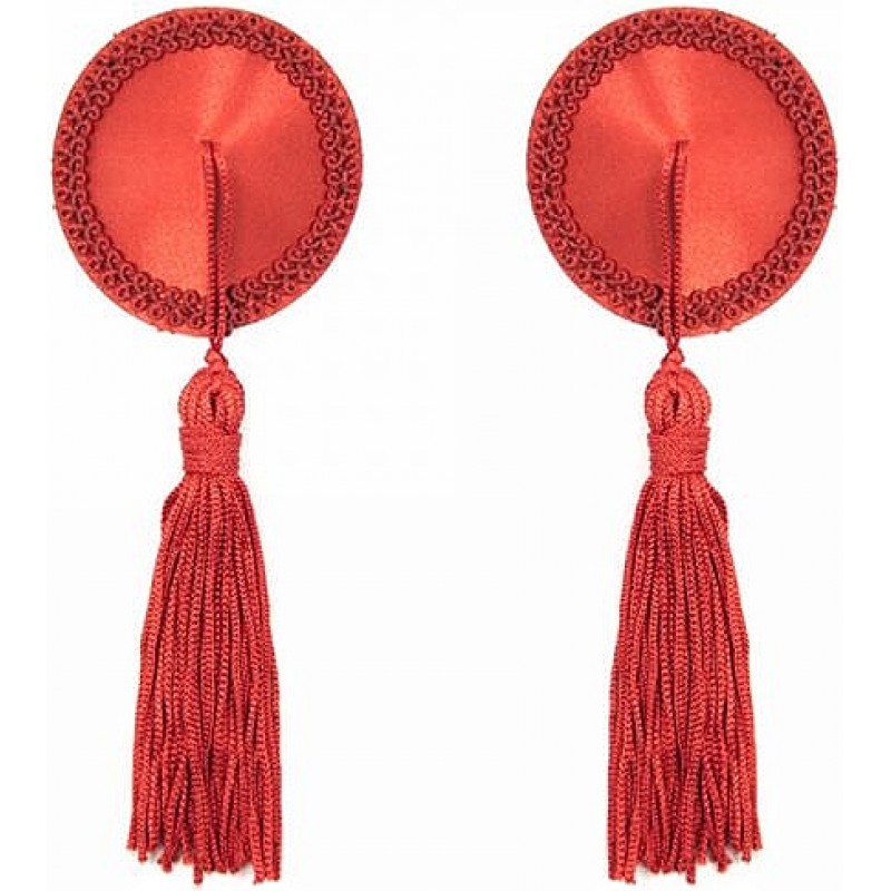 Красные пэстисы с кисточками