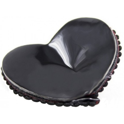 Кружевные пэстисы в форме сердца красно-черные