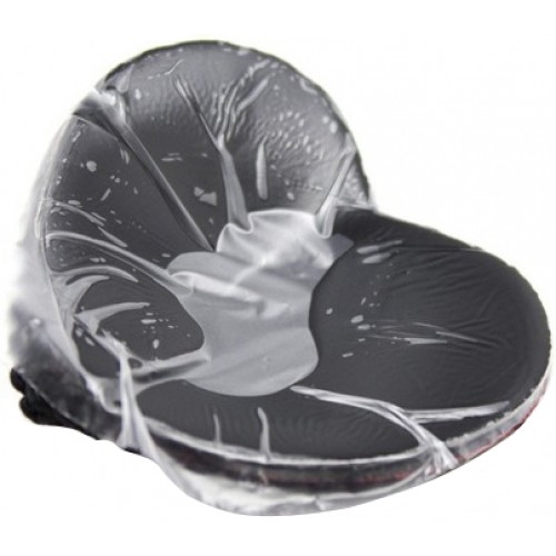 Кружевные пэстисы в форме сердца красно-черные