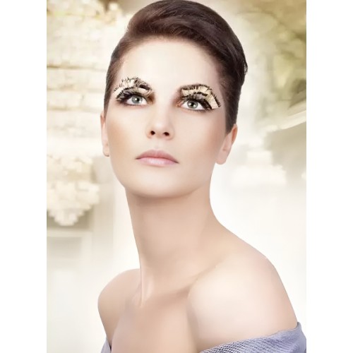 Накладные ресницы в полоску с перьями Baci