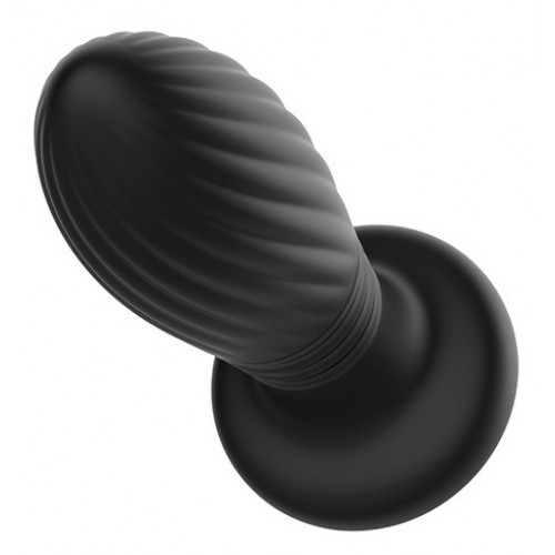 Анальная вибровтулка с возвратно-поступательной функцией и LED-подсветкой Secwell Plug с пультом ДУ