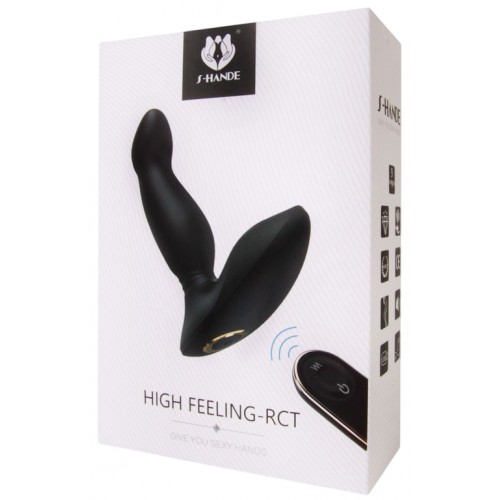 Перезаряжаемый вибростимулятор простаты S-Hande High Feeling-Rct c пультом ДУ