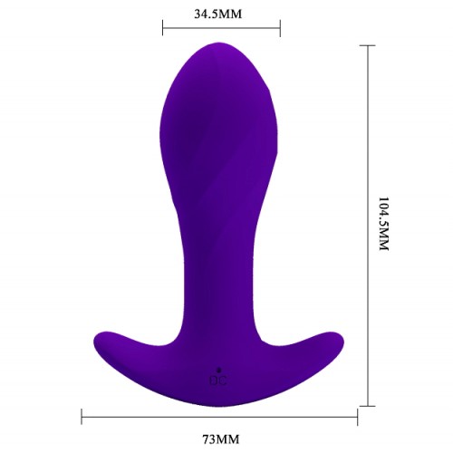Анальная пробка с вибрацией Anal Plug Massager пурпурная