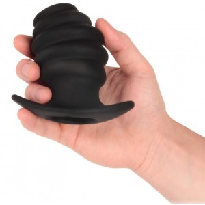 Анальный тоннель со стимулирующим рельефом Sex Expert L (иной угол)