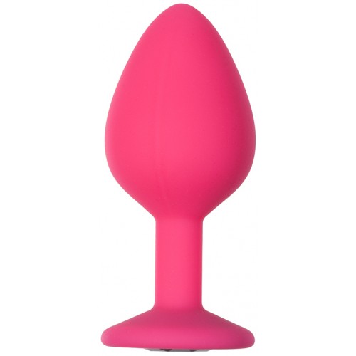 Анальная пробка Emotions Cutie Medium Pink Black Crystal