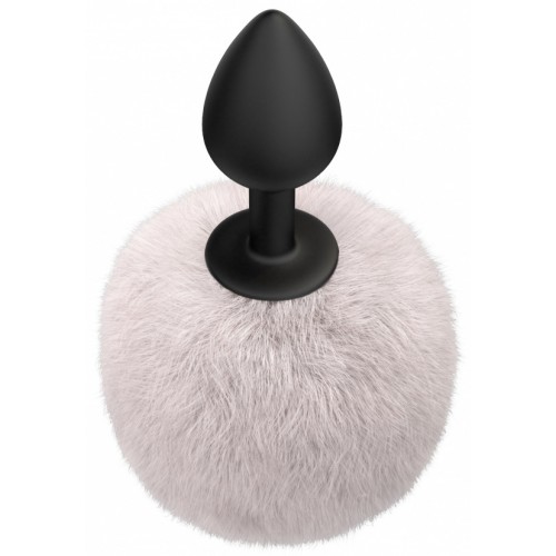 Анальная пробка с хвостиком Emotions Fluffy White