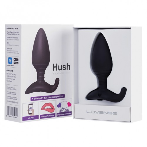 Анальная смарт-пробка Lovense Hush S диаметр 3,8 см