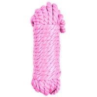 Бондажная нейлоновая веревка розовая 10 м