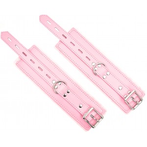 Розовые наручники с мехом (иной угол)