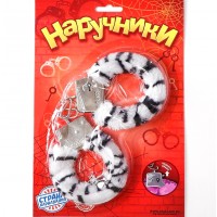 Наручники меховые «Белый барс»