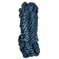 Бондажная нейлоновая веревка черная 10 метров