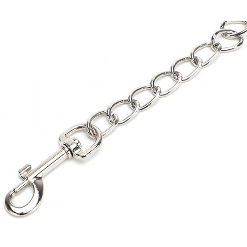 Черный поводок к БДСМ аксессуарам с цепочкой																					