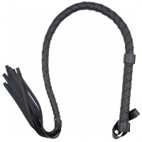 Кнут черный с плетеной рукоятью