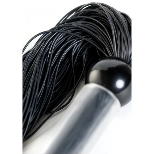Небольшая плеть-флоггер черного цвета