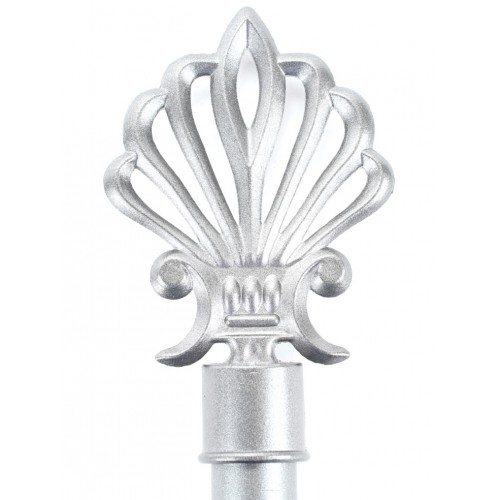 Плеть из кожи Gray с серебристой ручкой 64 см