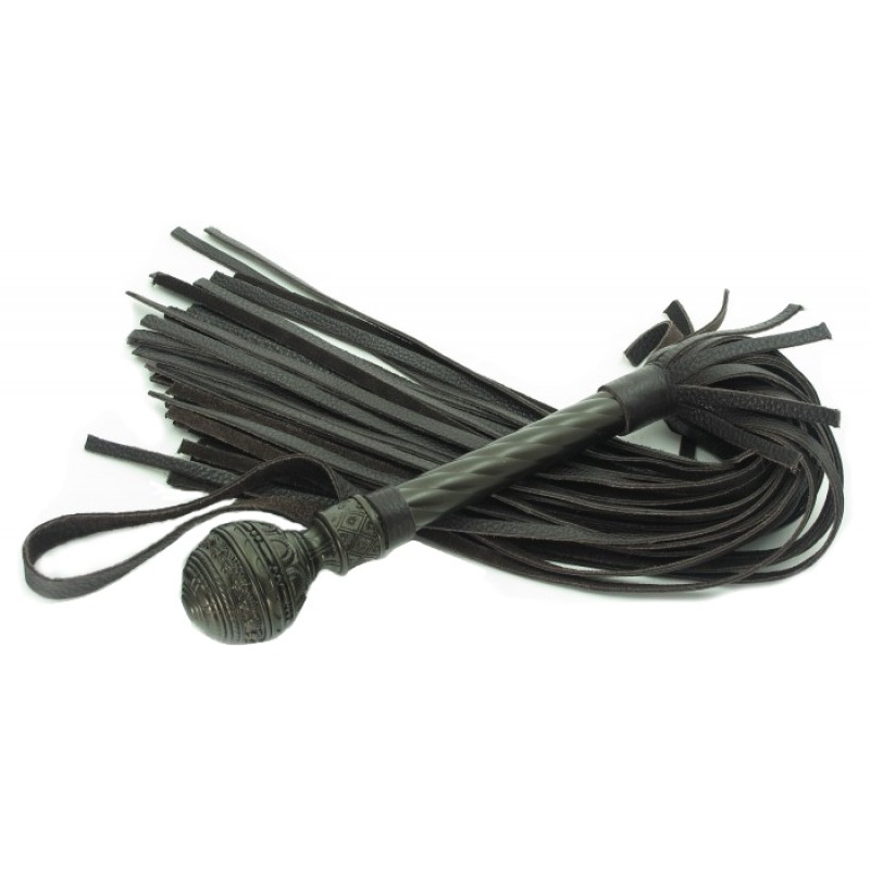 Плеть эксклюзивная с шаром цвет шоколад