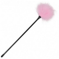 Розовый перьевой тиклер