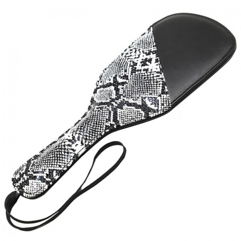 Пэдл черный с змеиным принтом