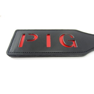 Черный пэдл с красной надписью BIG (иной угол)