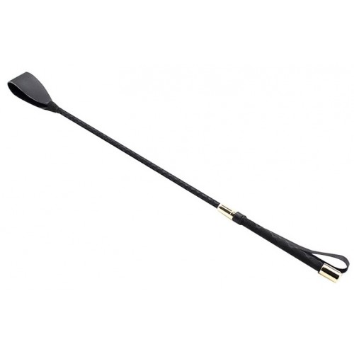 Черный стек с золотистой ручкой