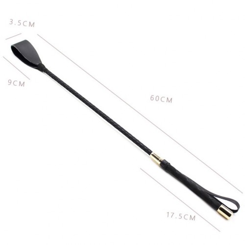 Черный стек с золотистой ручкой