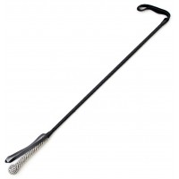 Стек из натуральной кожи с рукоятью декорированной стразами 73 см