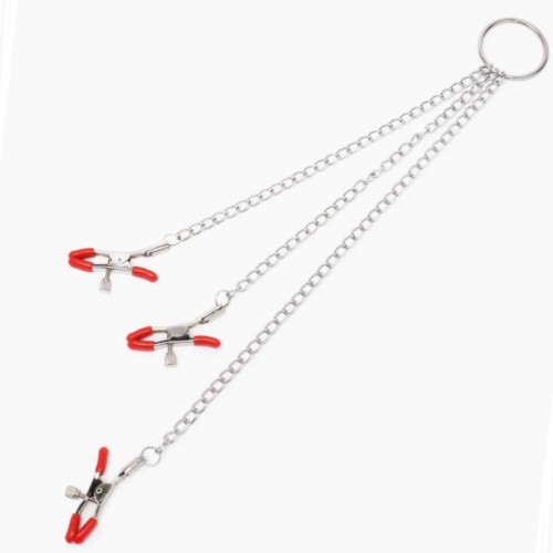 Зажимы для сосков и клитора красные