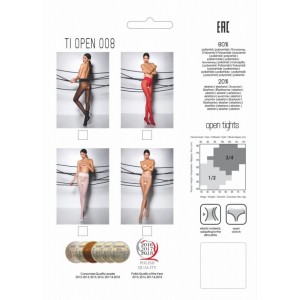 Колготки TIOpen 008 белые размер 1/2 (иной угол)