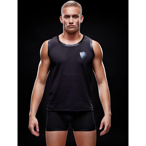 Полупрозрачная мужская майка в сеточку Envy черная M/L