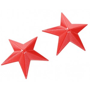 Пэстисы в форме звезды красного цвета (иной угол)