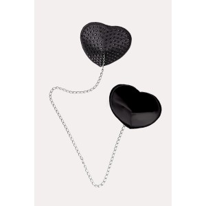 Пэстисы для груди сердца с цепочкой (иной угол)