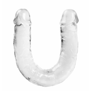 Двусторонний прозрачный фаллоимитатор Intergalactic Eternity (иной угол)