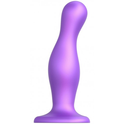 Фаллоимитатор Strap-On-Me Dildo Plug Curvy M фиолетовый 16 см