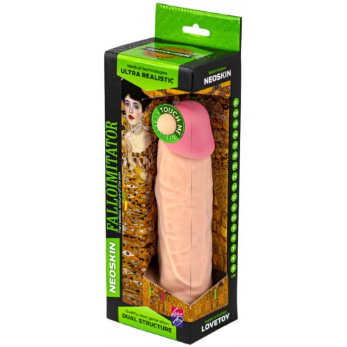 Реалистичный фаллос телесного цвета с мошонкой Human Form 20 см