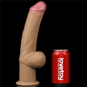 Реалистичный фаллоимитатор на присоске с мошонкой 12'' Dual Layered Handle Cock 30 см Реалистичный фаллоимитатор на присоске с мошонкой 12'' Dual Layered Handle Cock 30 см (иной угол)