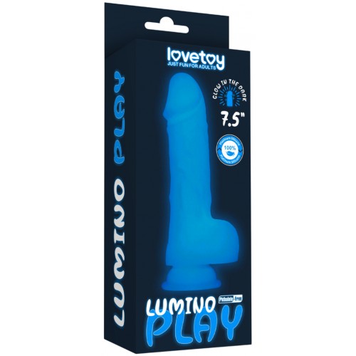 Светящийся в темноте фаллос на присоске Lumino Play Dildo 19 см