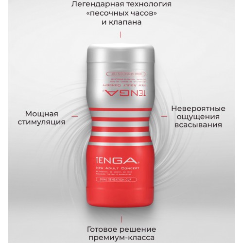 Двусторонний мастурбатор Tenga Dual Sentation Cup
