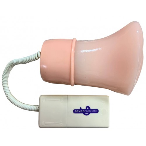 Мастурбатор-вагина девственницы с вибрацией и функцией внутреннего вращения Giant Pussy