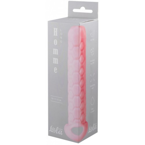 Фаллоудлинитель с кольцом Homme Pink Long  + 3 см 