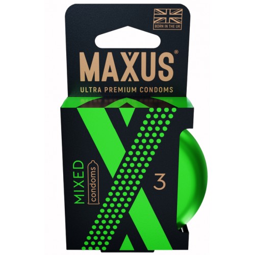 Презервативы в металлическом кейсе Maxus №3 Mixed микс