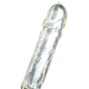 Ребристые презервативы с пупырышками Elasun Ribbet and Dotted 10 шт (иной угол)