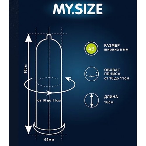 Презервативы My.Size Mix №28 размер 49