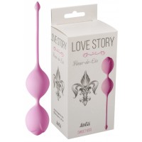 Вагинальные шарики Love Story Fleur-de-lisa Sweet Kiss розовые