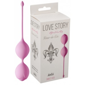 Вагинальные шарики Love Story Fleur-de-lisa Sweet Kiss розовые