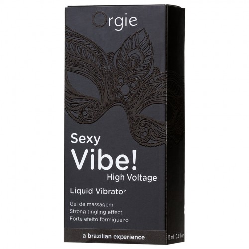 Гель для массажа ORGIE Sexy Vibe High Voltage с усиленным эффектом вибрации, 15 мл