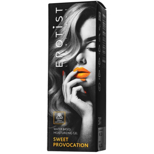 Съедобный гель Erotist SWEET PROVOCATION: LEMON AND CARAMEL ( со вкусом ЛИМОНА И КАРАМЕЛИ), 30мл