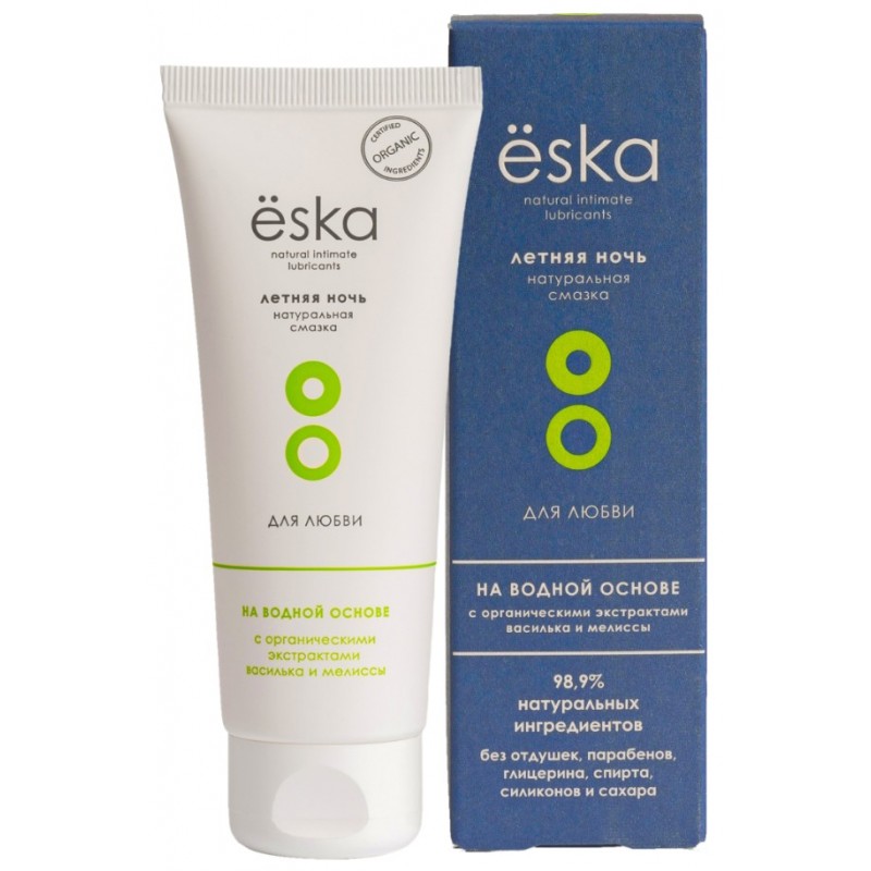 Ёska Летняя ночь натуральная интимная смазка с васильком и мелиссой 75 мл